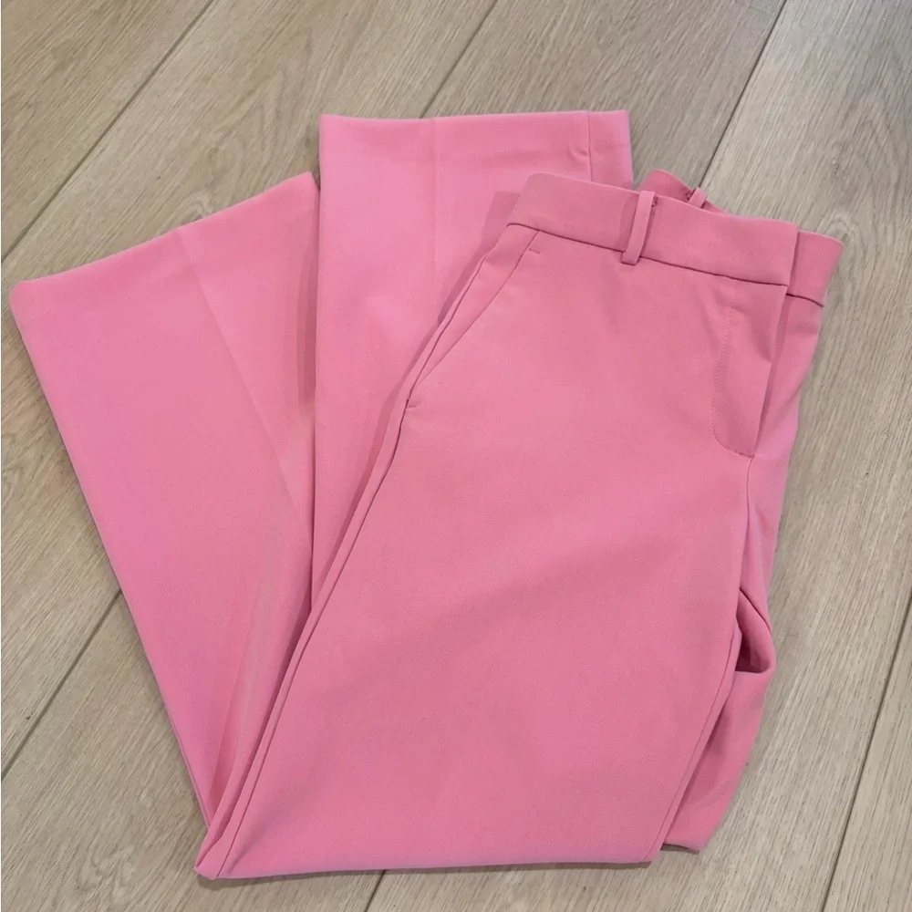Ann Taylor The Jayne Trouser Pink Mid Rise Career Pants NWT Size 6 Petite - Picture 3 of 7